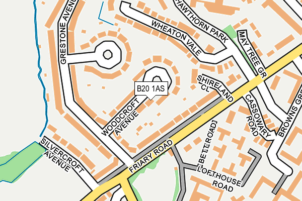 B20 1AS map - OS OpenMap – Local (Ordnance Survey)