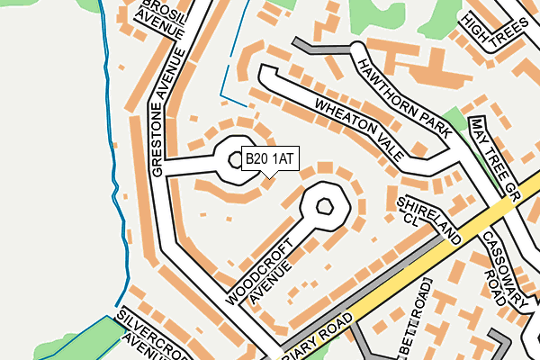 B20 1AT map - OS OpenMap – Local (Ordnance Survey)