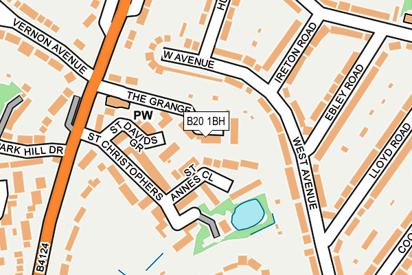 B20 1BH map - OS OpenMap – Local (Ordnance Survey)