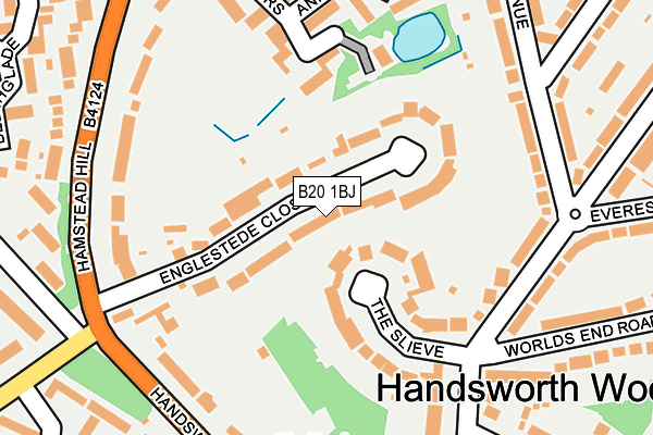 B20 1BJ map - OS OpenMap – Local (Ordnance Survey)