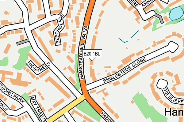 B20 1BL map - OS OpenMap – Local (Ordnance Survey)