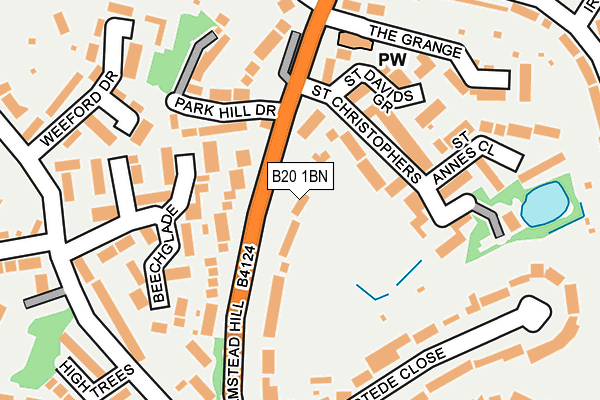 B20 1BN map - OS OpenMap – Local (Ordnance Survey)