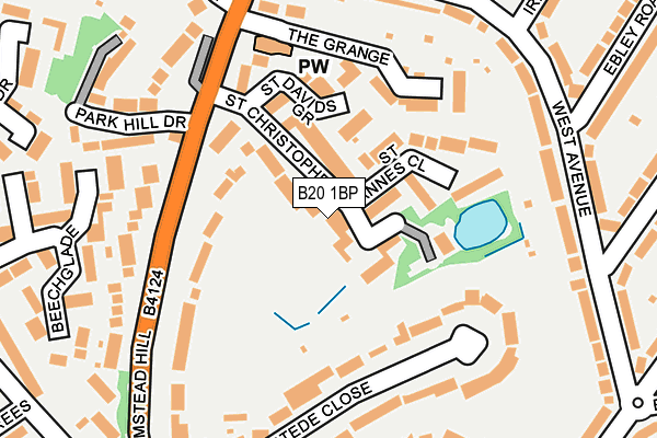 B20 1BP map - OS OpenMap – Local (Ordnance Survey)