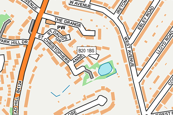 B20 1BS map - OS OpenMap – Local (Ordnance Survey)