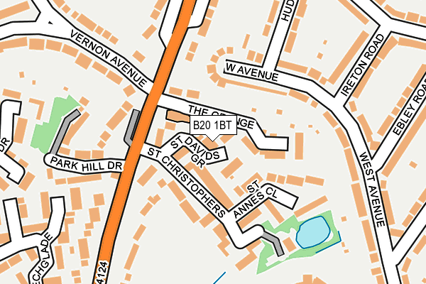 B20 1BT map - OS OpenMap – Local (Ordnance Survey)
