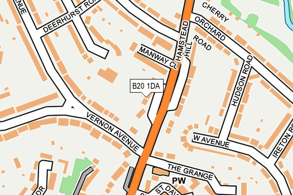 B20 1DA map - OS OpenMap – Local (Ordnance Survey)