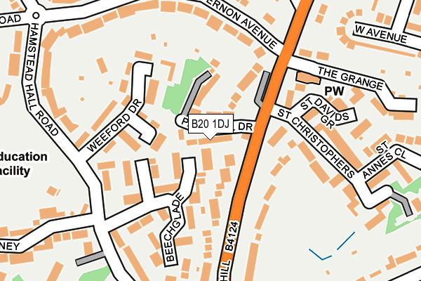 B20 1DJ map - OS OpenMap – Local (Ordnance Survey)