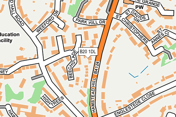 B20 1DL map - OS OpenMap – Local (Ordnance Survey)