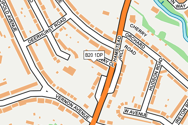 B20 1DP map - OS OpenMap – Local (Ordnance Survey)