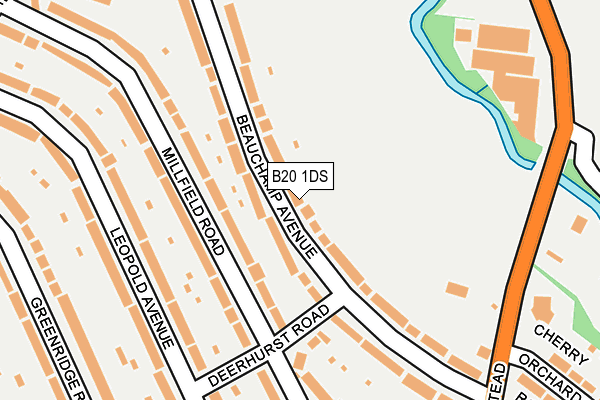 B20 1DS map - OS OpenMap – Local (Ordnance Survey)