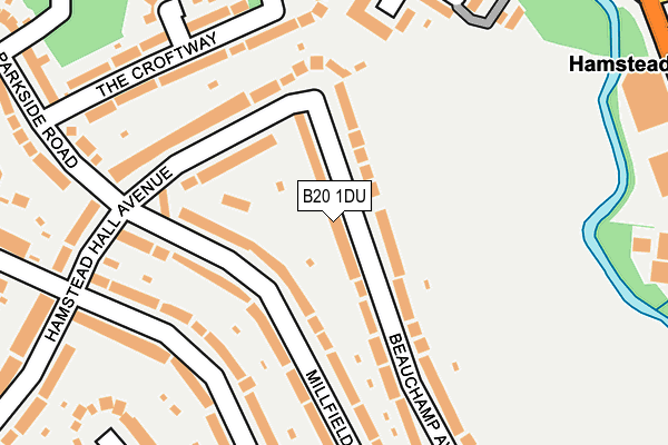 B20 1DU map - OS OpenMap – Local (Ordnance Survey)