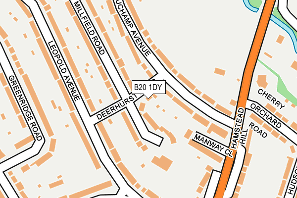 B20 1DY map - OS OpenMap – Local (Ordnance Survey)