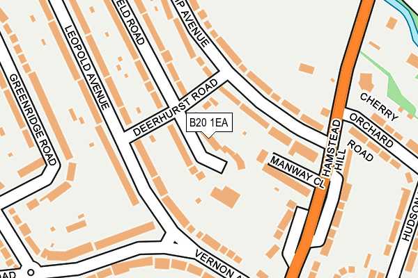 B20 1EA map - OS OpenMap – Local (Ordnance Survey)
