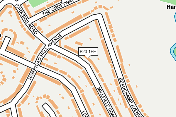 B20 1EE map - OS OpenMap – Local (Ordnance Survey)