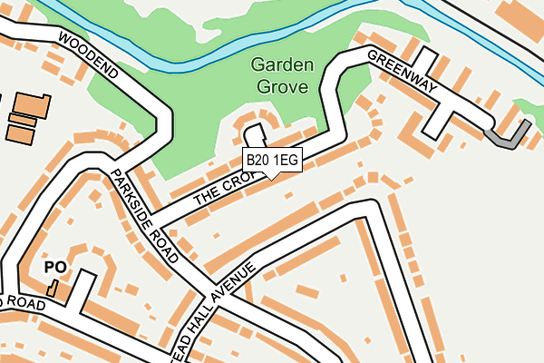 B20 1EG map - OS OpenMap – Local (Ordnance Survey)