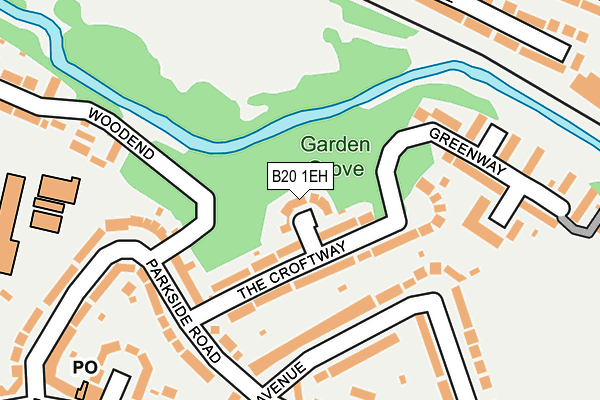 B20 1EH map - OS OpenMap – Local (Ordnance Survey)
