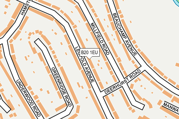 B20 1EU map - OS OpenMap – Local (Ordnance Survey)