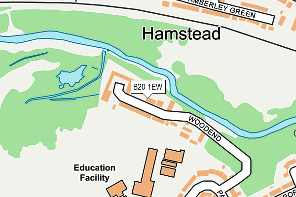 B20 1EW map - OS OpenMap – Local (Ordnance Survey)