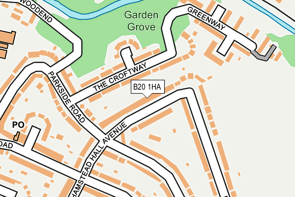 B20 1HA map - OS OpenMap – Local (Ordnance Survey)