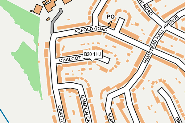 B20 1HJ map - OS OpenMap – Local (Ordnance Survey)