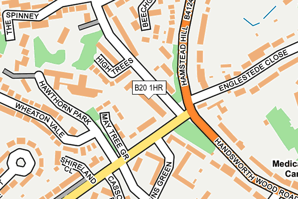B20 1HR map - OS OpenMap – Local (Ordnance Survey)