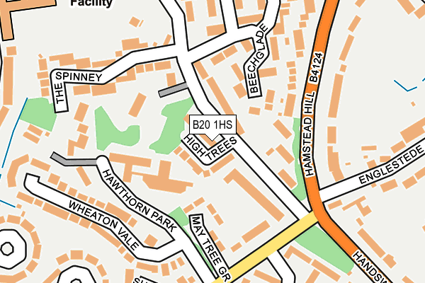 B20 1HS map - OS OpenMap – Local (Ordnance Survey)