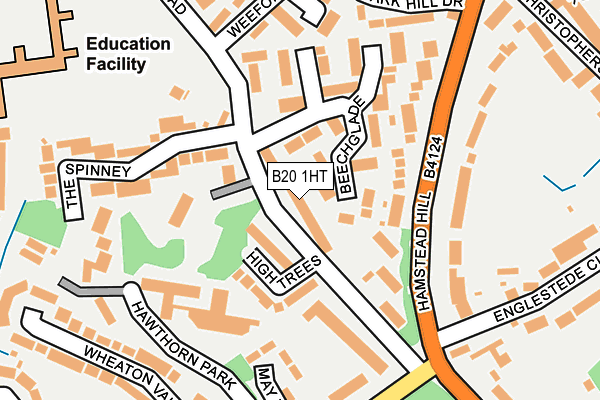 B20 1HT map - OS OpenMap – Local (Ordnance Survey)