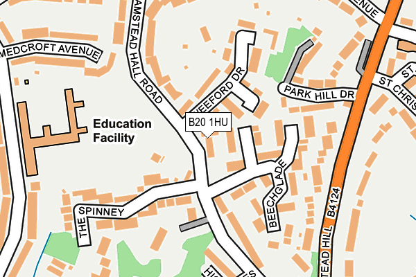 B20 1HU map - OS OpenMap – Local (Ordnance Survey)