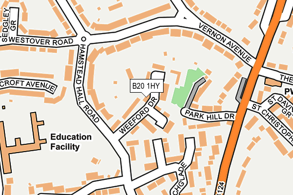 B20 1HY map - OS OpenMap – Local (Ordnance Survey)