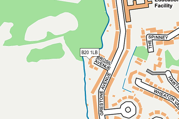 B20 1LB map - OS OpenMap – Local (Ordnance Survey)