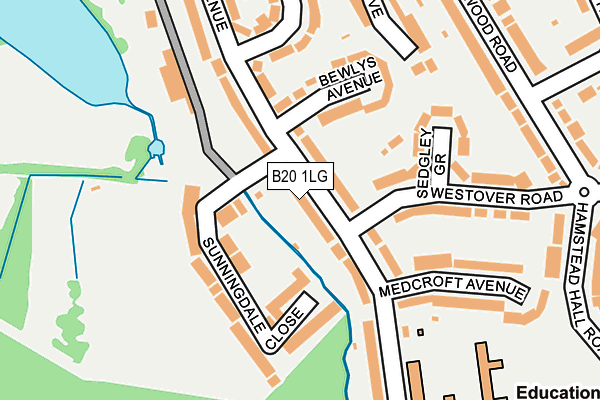 B20 1LG map - OS OpenMap – Local (Ordnance Survey)
