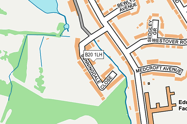 B20 1LH map - OS OpenMap – Local (Ordnance Survey)
