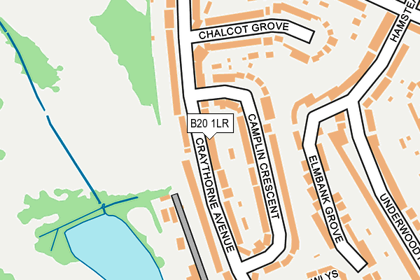 B20 1LR map - OS OpenMap – Local (Ordnance Survey)