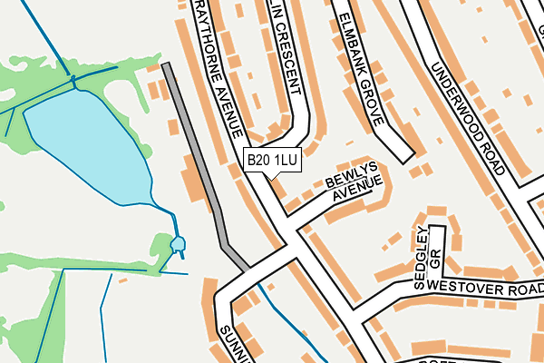 B20 1LU map - OS OpenMap – Local (Ordnance Survey)