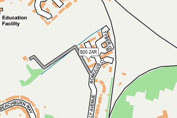 B20 2AR map - OS OpenMap – Local (Ordnance Survey)