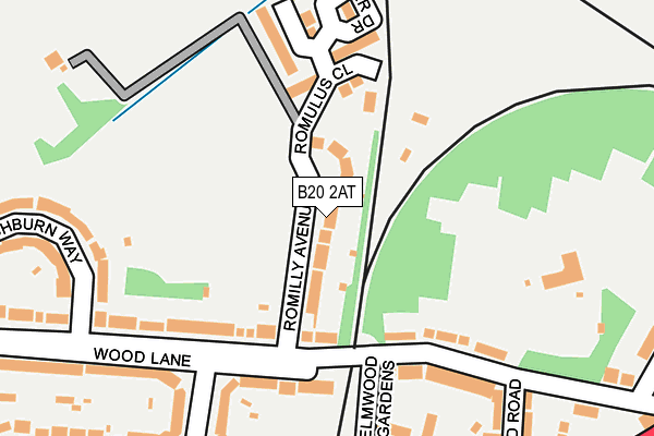 B20 2AT map - OS OpenMap – Local (Ordnance Survey)