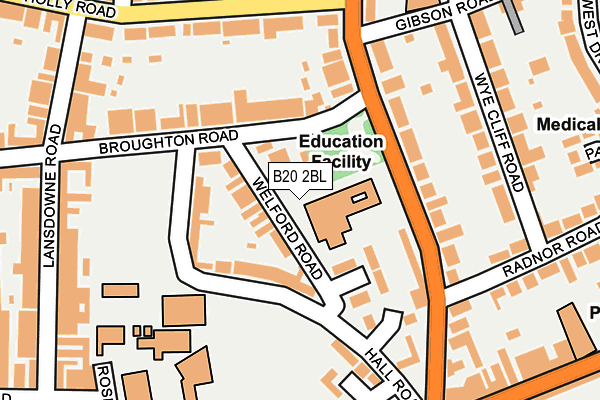 B20 2BL map - OS OpenMap – Local (Ordnance Survey)