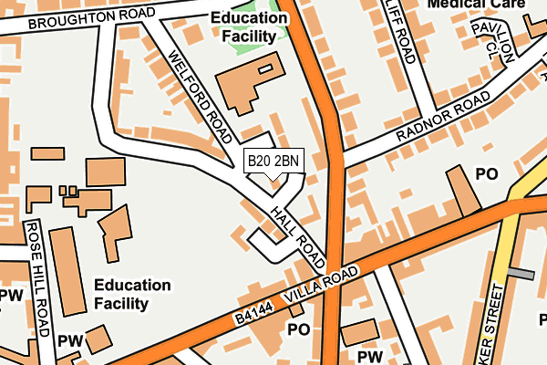 B20 2BN map - OS OpenMap – Local (Ordnance Survey)