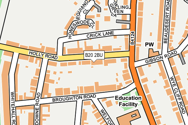 B20 2BU map - OS OpenMap – Local (Ordnance Survey)