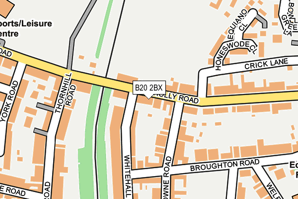B20 2BX map - OS OpenMap – Local (Ordnance Survey)