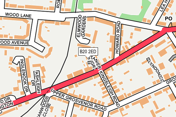 B20 2ED map - OS OpenMap – Local (Ordnance Survey)