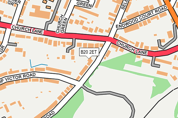 B20 2ET map - OS OpenMap – Local (Ordnance Survey)