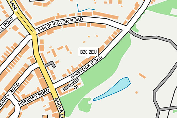 B20 2EU map - OS OpenMap – Local (Ordnance Survey)
