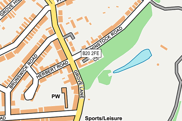 B20 2FE map - OS OpenMap – Local (Ordnance Survey)