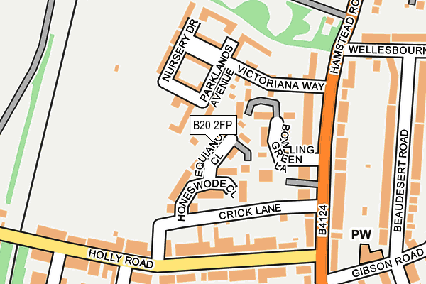 B20 2FP map - OS OpenMap – Local (Ordnance Survey)