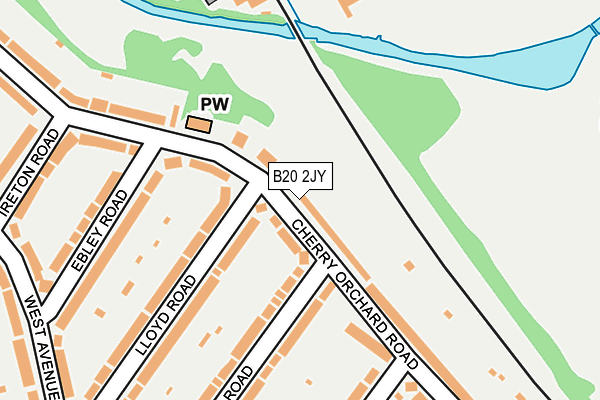 B20 2JY map - OS OpenMap – Local (Ordnance Survey)