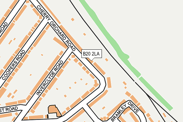 B20 2LA map - OS OpenMap – Local (Ordnance Survey)