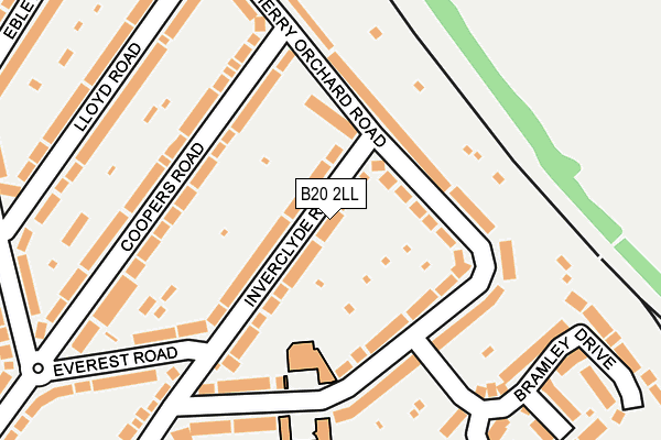 B20 2LL map - OS OpenMap – Local (Ordnance Survey)