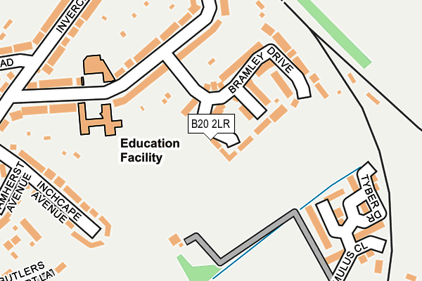 B20 2LR map - OS OpenMap – Local (Ordnance Survey)