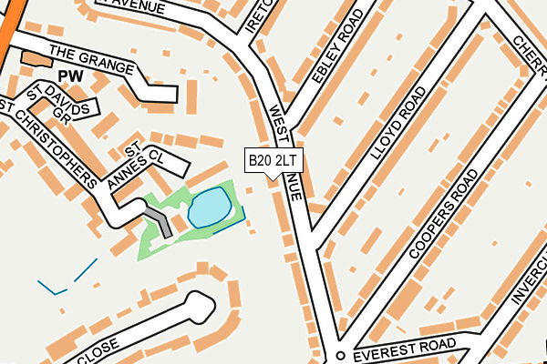 B20 2LT map - OS OpenMap – Local (Ordnance Survey)